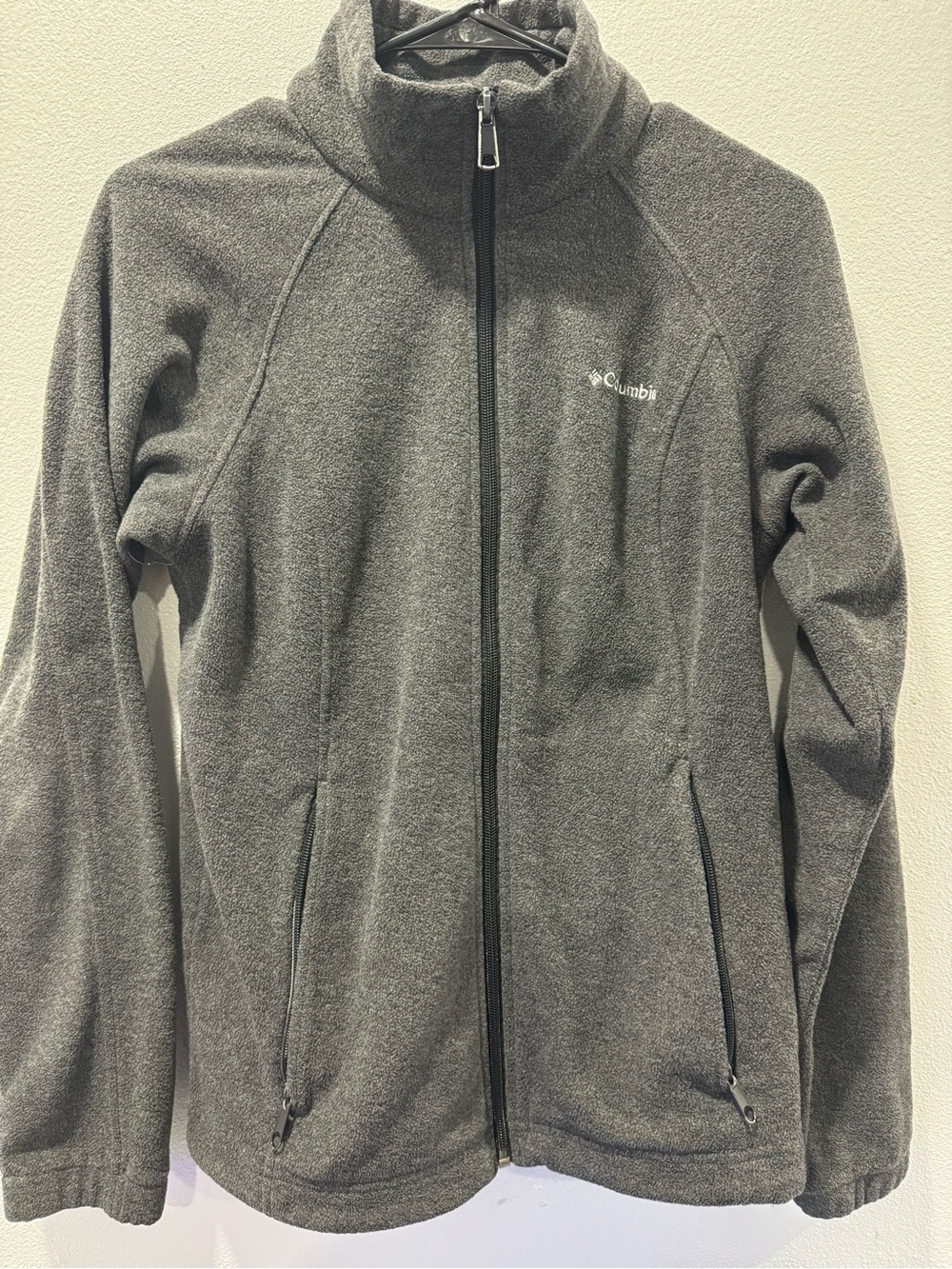 Columbia Men's Charcoal Gray Full‑Zip Lightweight Fleece Jacket